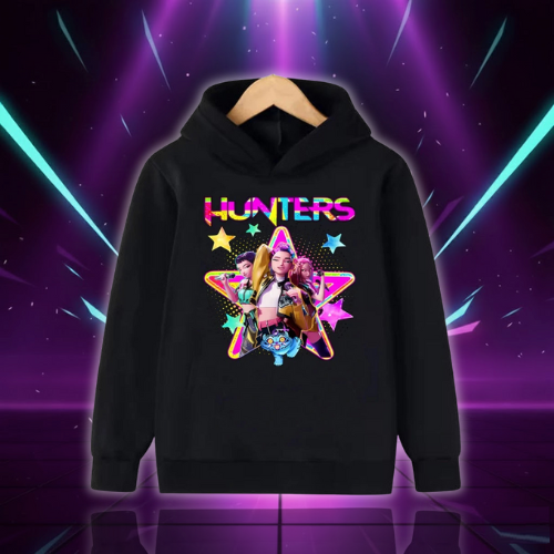 Sweat à Capuche Noir Huntrix Demon Hunters — vue alternative