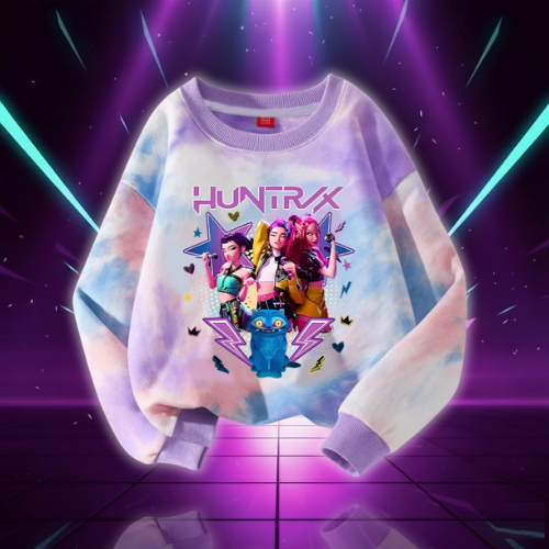 Sweat Kawaii KPop Huntrix Tie-dye — vue alternative