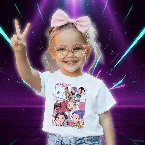 T-shirt Blanc KPop Demon Hunters pour Enfant — vue alternative