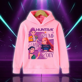 Sweat à Capuche Rose Huntrix Demon Hunters — vue 2