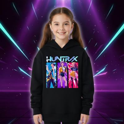 Sweat à Capuche Noir Huntrix Demon Hunters
