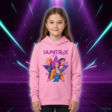 Sweat à Capuche Rose Huntrix Demon Hunters — vue 1