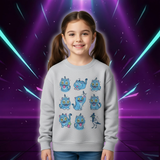 Sweat KPop Derpy Tiger pour Enfant — vue 1
