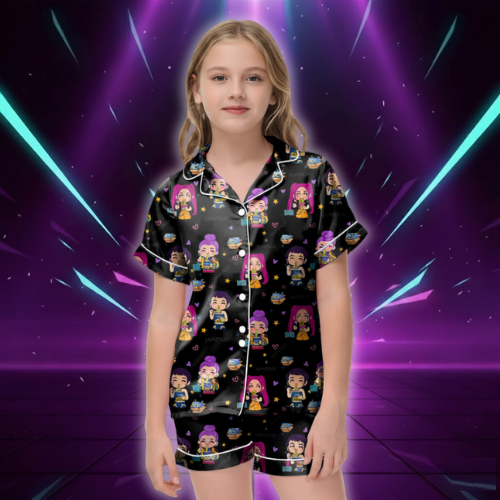 Ensemble Pyjama Imprimé Huntrix Enfant — vue alternative