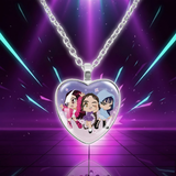 Collier KPop Demon Hunters Pendentif Coeur — vue 6