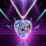 Collier KPop Demon Hunters Pendentif Coeur — vue 5
