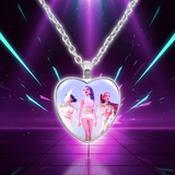 Collier KPop Demon Hunters Pendentif Coeur — vue 4