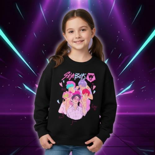 Sweat Saja Boys Demon Hunters pour Enfant — vue alternative