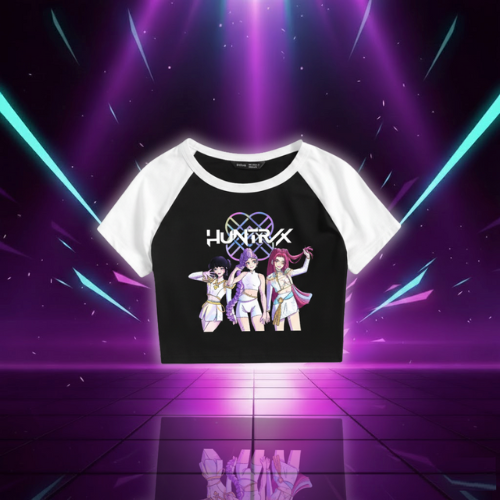 Crop T-shirt Huntrix Demon Hunters — vue alternative