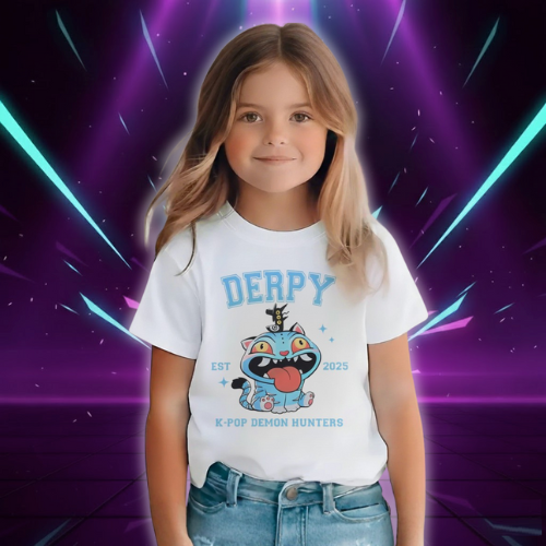 T-shirt KPop Kawaii Derpy Tiger pour Enfant — vue alternative
