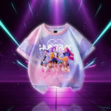 T-shirt Kawaii KPop Huntrix Tie-dye — vue 3