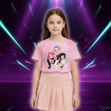 T-shirt Animé Kawaii KPop Huntrix Tie-dye — vue 1