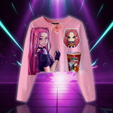 Sweat Crop KPop Mira Huntrix pour Enfant — vue 2