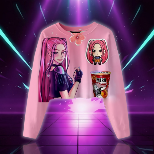 Sweat Crop KPop Mira Huntrix pour Enfant — vue alternative