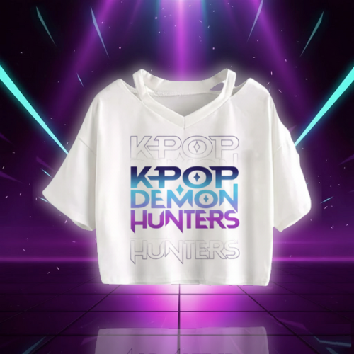 Crop T-shirt KPop Demon Hunters Huntrix — vue alternative
