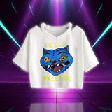 Crop T-shirt KPop Derpy Tiger Chasseur de Démon — vue 3