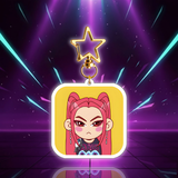 Porte-clés KPop Demon Hunters Huntrix — vue 4