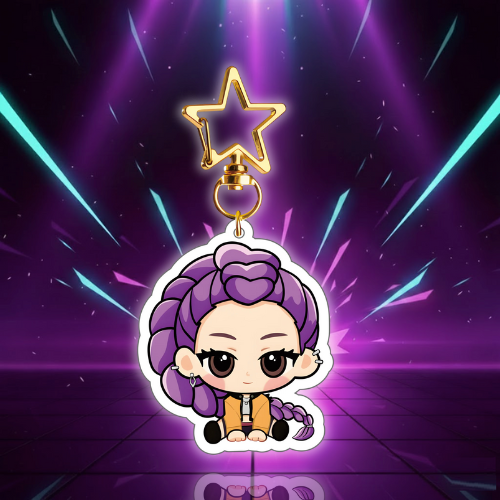 Porte-clés KPop Demon Hunters Huntrix — vue alternative