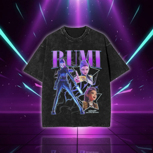 T-shirt Vintage KPop Rumi Huntrix — vue alternative