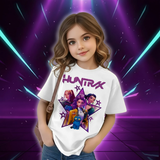 T-shirt Blanc KPop Demon Hunters Huntrix Enfant — vue 4
