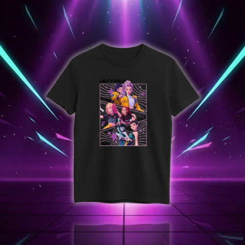 T-shirt Coréen Huntrix Demon Hunters — vue alternative