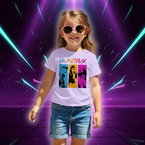 T-shirt Enfant Huntrix KPop Demon Hunters — vue alternative