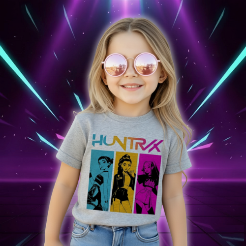 T-shirt KPop Demon Hunters Huntrix pour Enfant — vue alternative