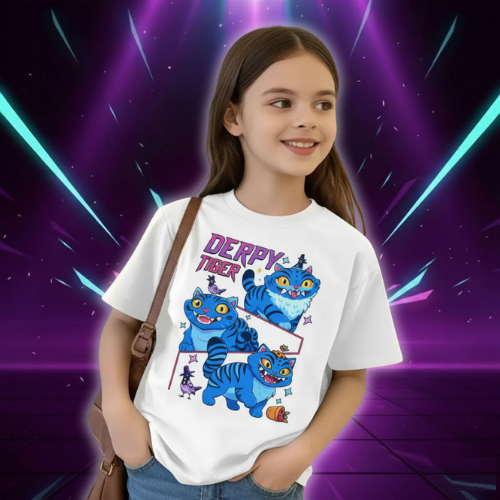 T-shirt KPop Derpy Tiger Demon Hunters pour Enfant — vue alternative
