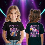T-shirt Noir Demon Hunters Huntrix pour Enfant — vue 3