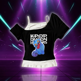 T-shirt Animé Y2K KPop Derpy Tiger — vue 2